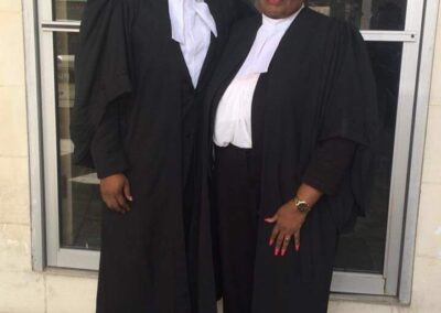 Ms. Baptiste and Dr. Jason Haynes on his call to the Bar
